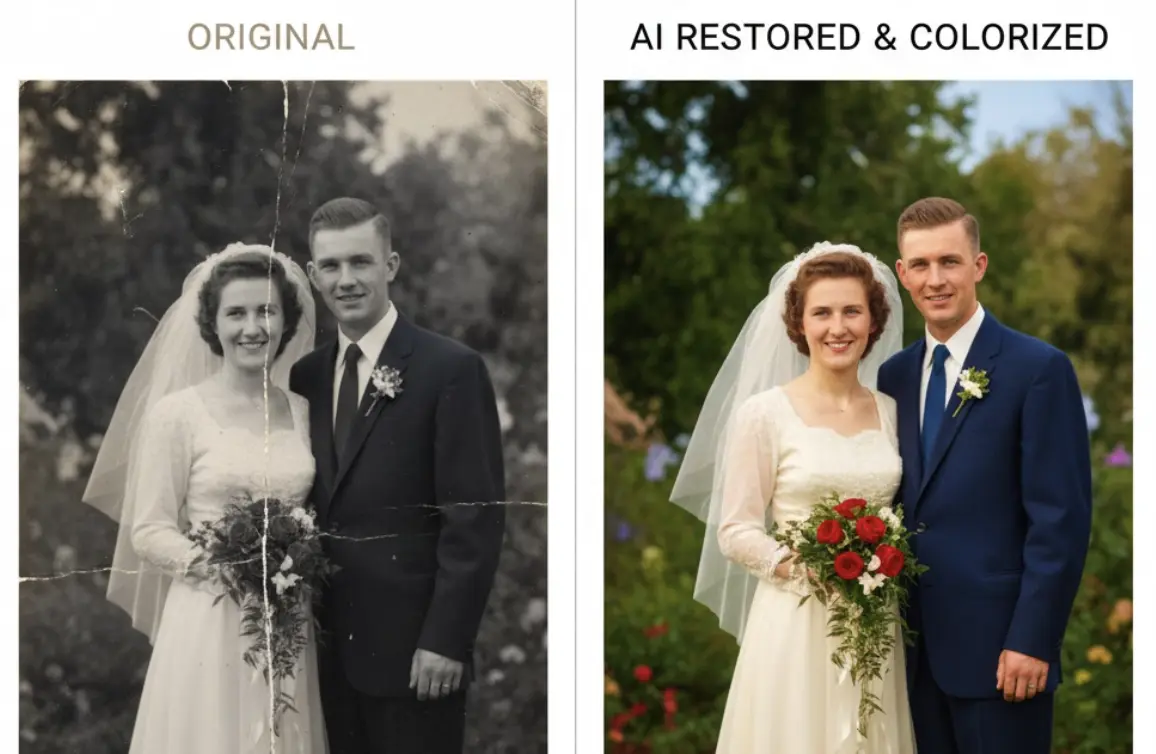 Perfect 50th Wedding Anniversary Gift: Restored & Animated Photo Albums