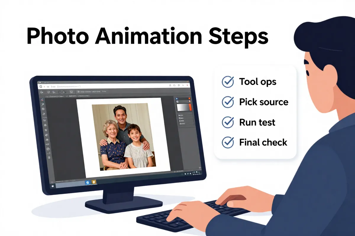 Steps to animate a photo safely