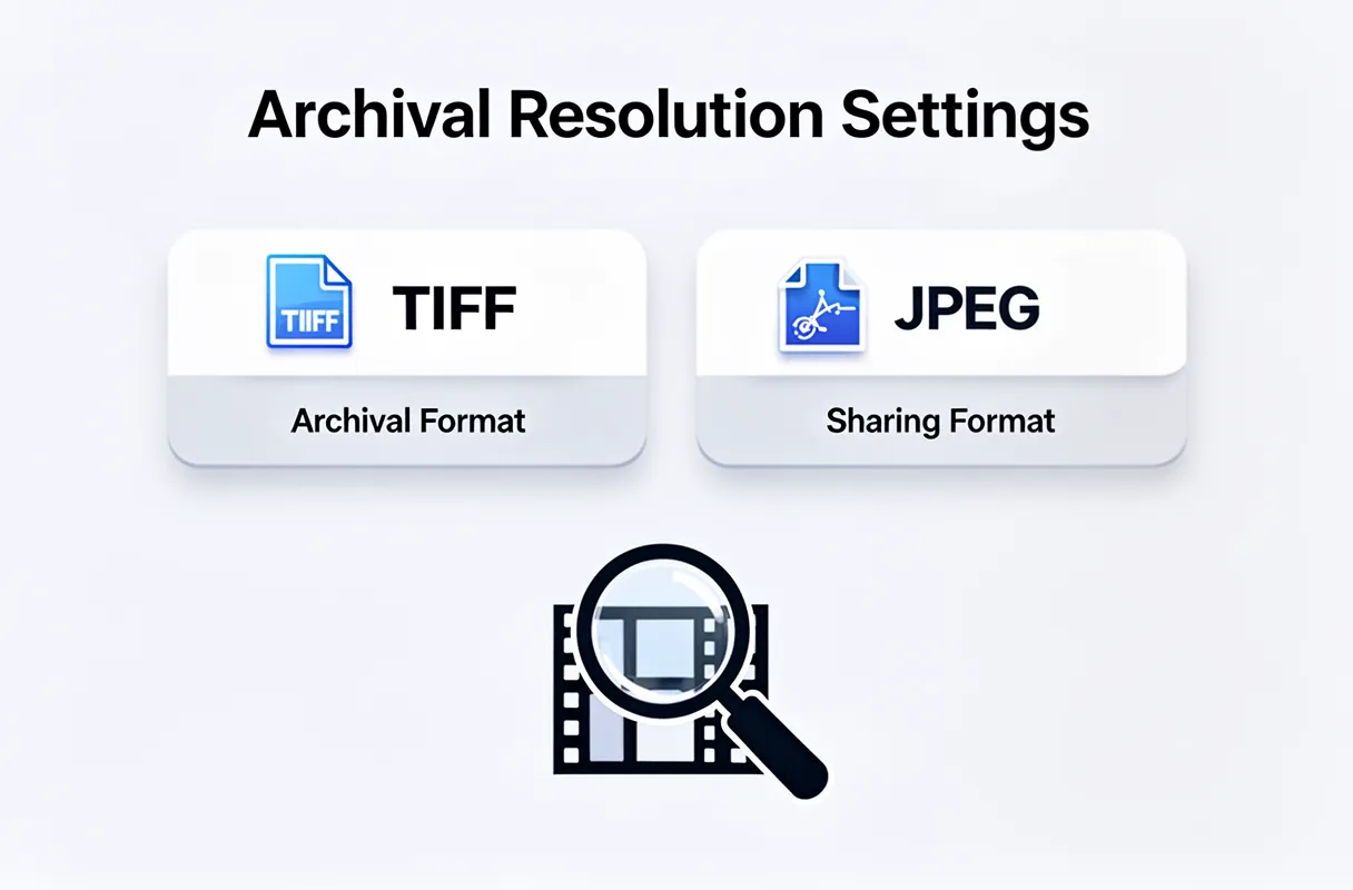 Configuring Software for Archival Resolution