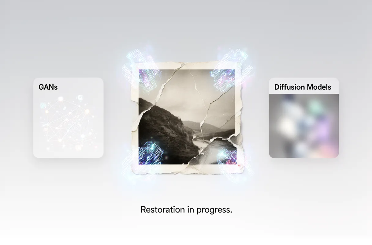 How AI Algorithms Reconstruct Damaged Photos?
