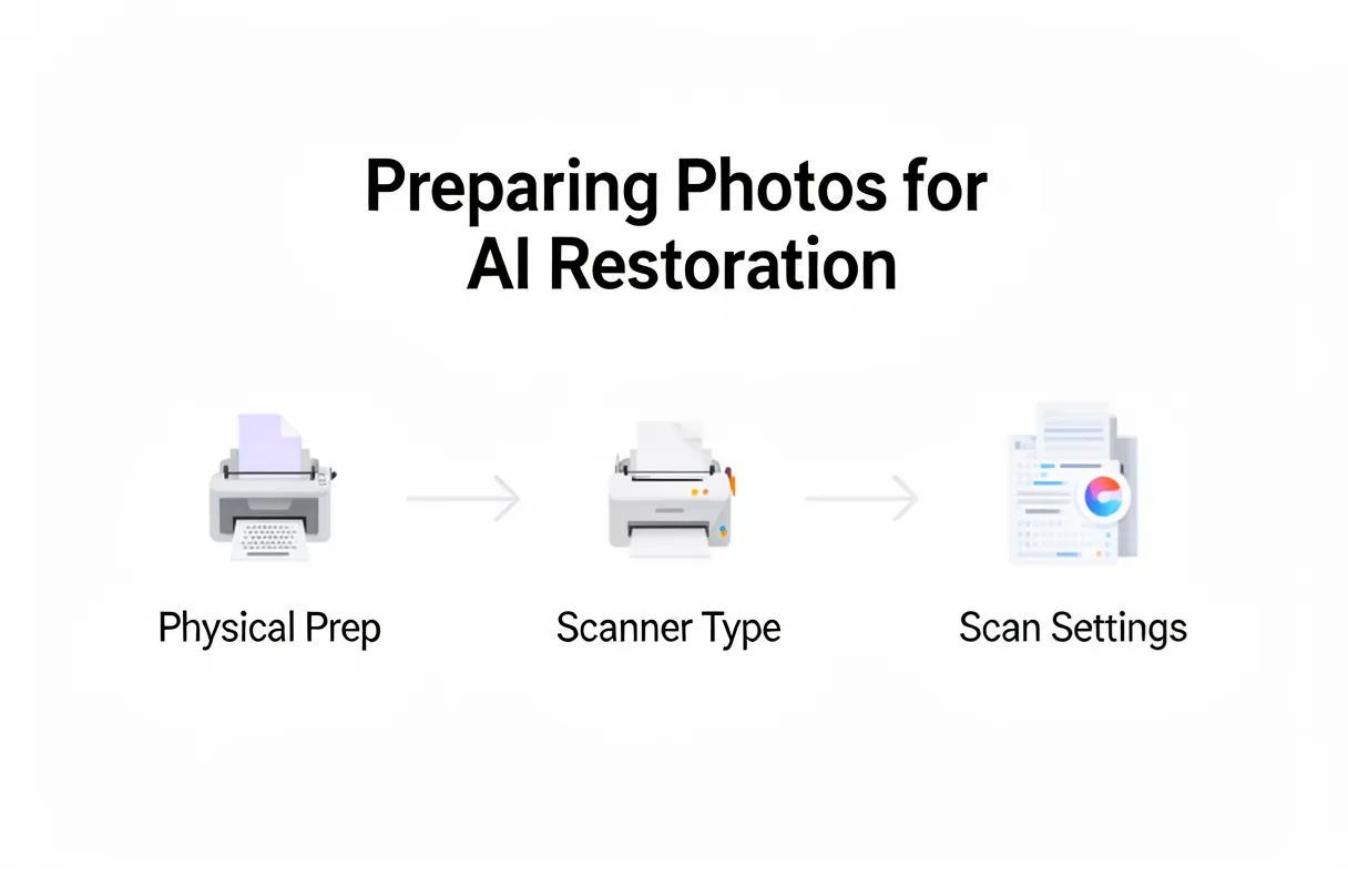 Preparing Ripped Family Photos for AI Restoration: Physical & Digital Steps